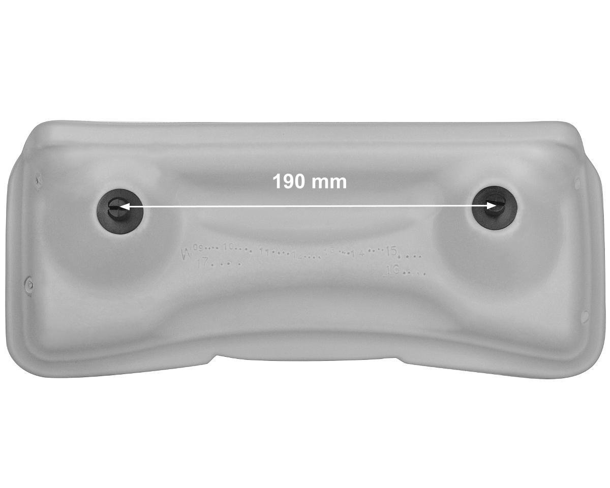 Repose-tête Artesian Spas Island Lounger · 315 mm · Gris ergonomique – Image 2