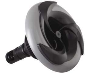 Buse de massage Rising Dragon 3" Roto Pepper Leaf · Inox & noir
