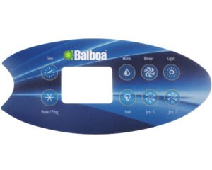 Membrane autocollante Balboa VL802D · 8 touches fonctionnelles · Réf. 11789