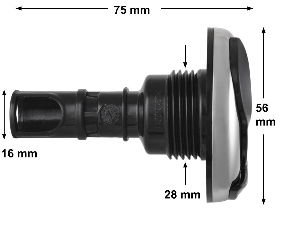 Buse Directionnelle Rising Dragon 2" Pepper Leaf · Finition Inox & Noir · Ø56 mm – Image 2