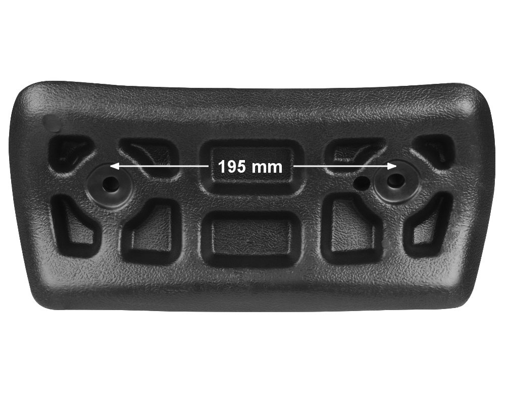 Repose-tête spa Keersi EVA252 droit · 340 mm · Fixation ventouses ou plots – Image 2