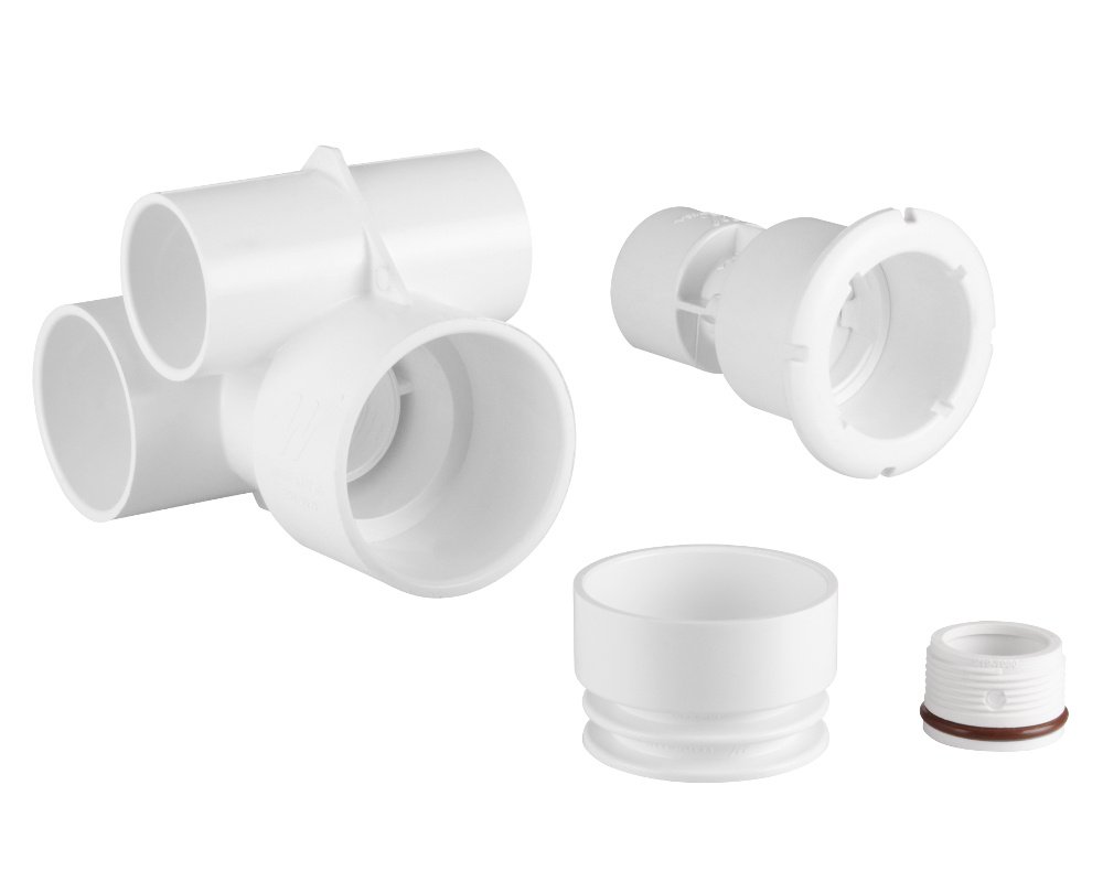 Kit Waterway Mini Storm Gunite en Té · Raccord pour buses à visser