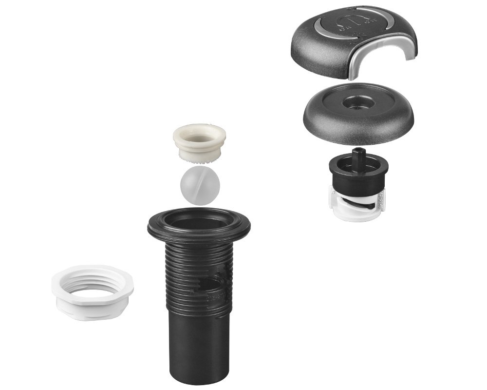 Vanne d'air Waterway Eclipse 660-5519TT-DSG · Compatible tuyau 1'' · Ø façade 81 mm – Image 2
