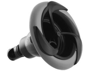 Buse de massage Rising Dragon 5" Roto Pepper Leaf · Noir & Transparent · Jet rotatif