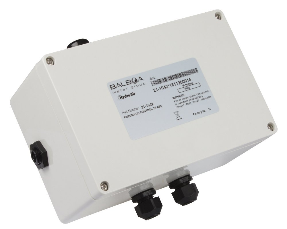 Boîtier pneumatique Balboa 21-1042 · 2 interrupteurs bistables · Étanchéité IPX5