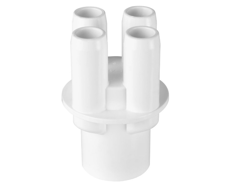 Nourrice de distribution Waterway 672-4410 · Entrée 1" F · 4 sorties 3/4" M