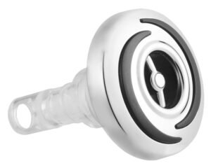 Buse de massage LVJ Mini Twin Roto 2" · Inox / Gris foncé texturé