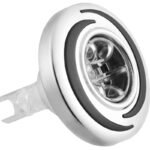 Buse de massage LVJ Tourbillon Spiral 3" · Medium · Inox & Gris Texturé