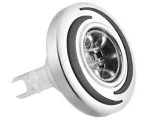 Buse de massage LVJ Tourbillon Spiral 3" · Medium · Inox & Gris Texturé