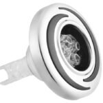 Buse de massage LVJ Medium Tourbillon 3" · Inox bicolore · Effet LED & jets directionnels