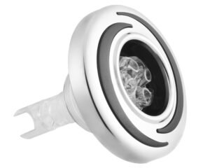 Buse de massage LVJ Medium Tourbillon 3" · Inox bicolore · Effet LED & jets directionnels