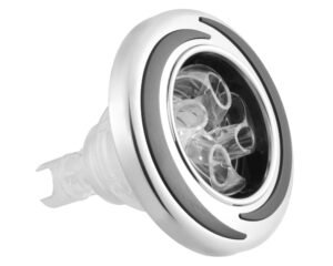 Buse de massage tourbillon LVJ Rotary 5" · Inox & Gris texturé