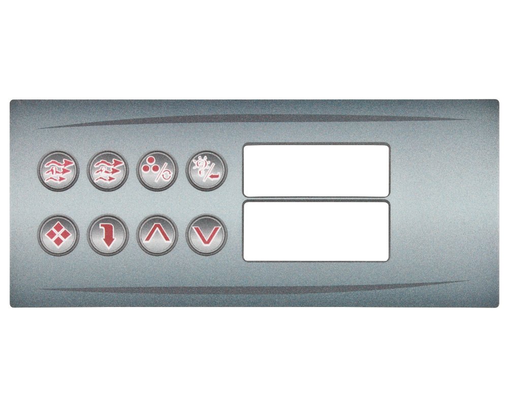 Membrane HydroQuip 80-0211 pour clavier HT-2 · 8 touches autocollantes