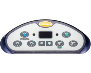 Clavier de commande Jacuzzi J-300 LED · 6 touches avec écran LCD · 6600-715