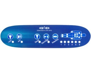 Membrane TSC-42 Gecko 5 touches pour spa Dimension One · 200 x 52 mm