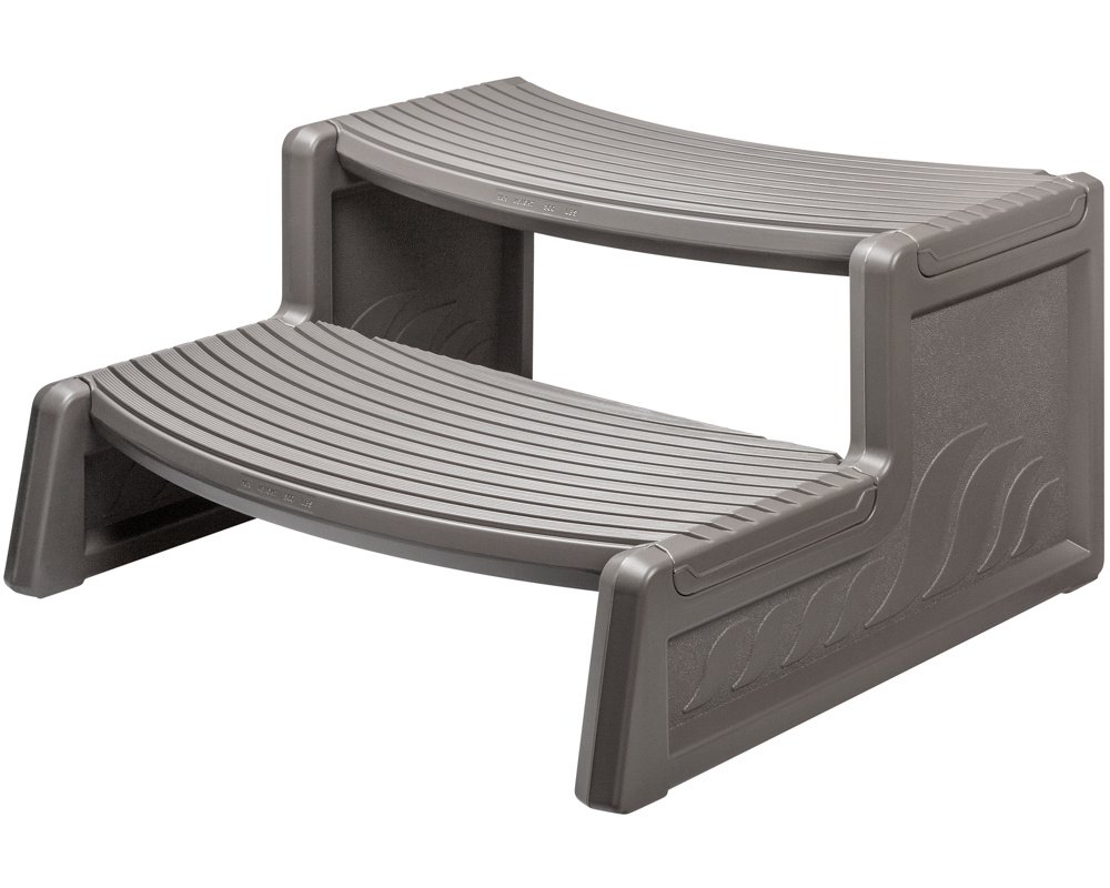 Marches spa Handi Step HS2-136 · Compatible bords ronds et droits · Gris foncé