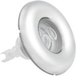 Buse Waterway Poly Storm Twin Roto LED Inox · Massage rotatif ciblé · À visser