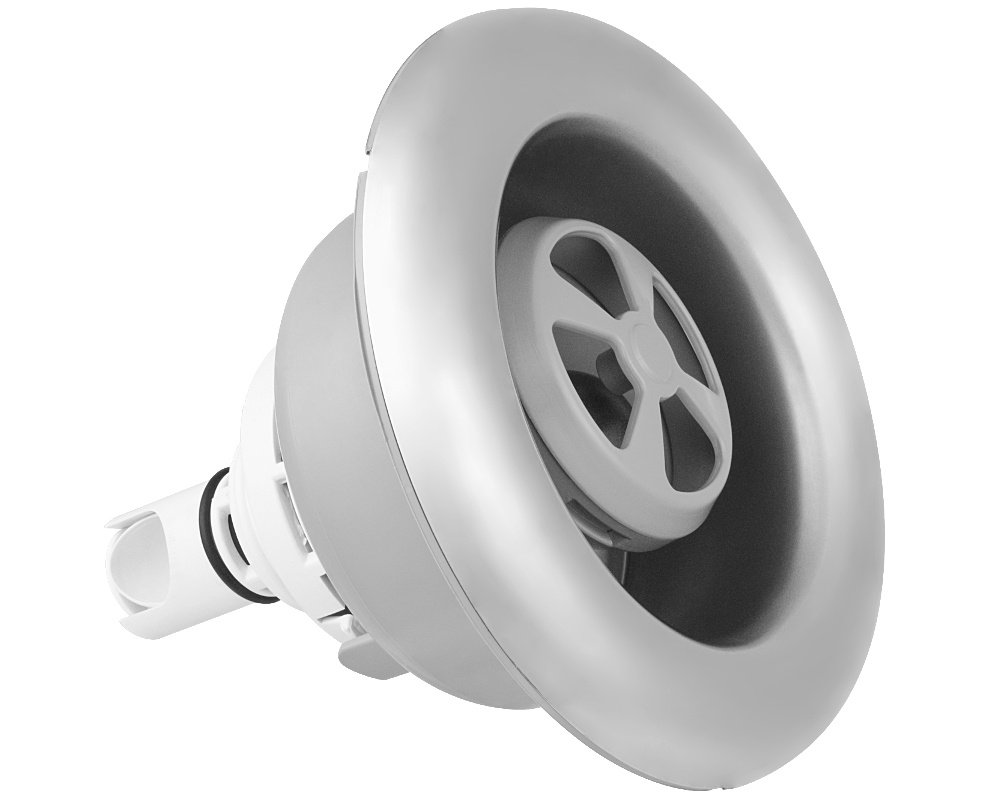 Buse de massage Waterway Mega Storm Turbulator · Inox & Gris · Ø 155 mm