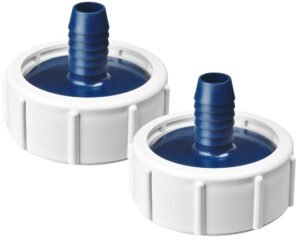Paire d'unions Gecko in.clear pour tuyau 3/4" · Raccords avec réducteurs intégrés