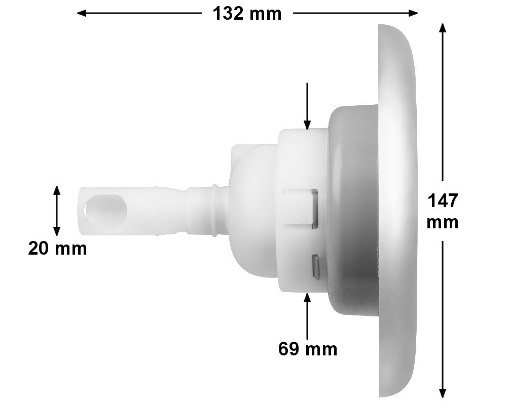 Buse de massage HotSpring XL5 Combination · Orientable / Fixe · Ø 147 mm – Image 2