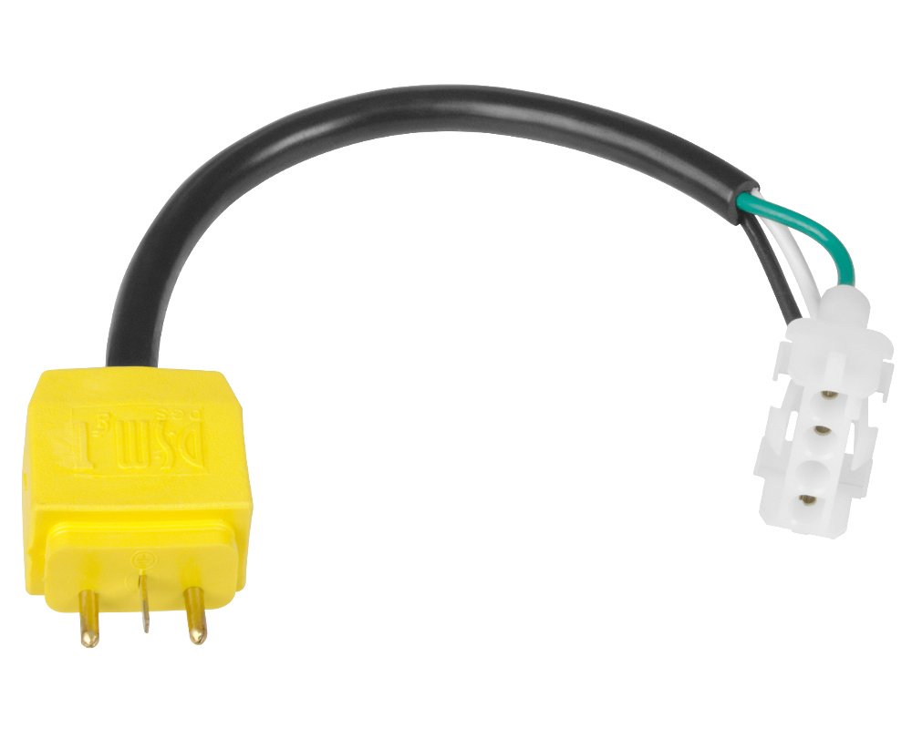 Adaptateur HydroQuip 30-1180-L6 · Prise AMP vers mini J&J pour ozonateur