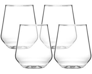 Lot de 4 verres incassables Lady Yoko HG503 · 40 cl · Lavables & réutilisables