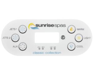 Membrane Balboa TP600 blanche · Pour claviers Sunrise Spas séries Signature, 300, Classic
