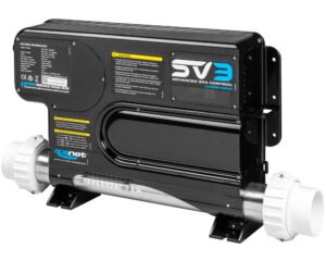 Système de contrôle SpaNet SV3-VH · Réchauffeur 5,25 kW · Gestion multicomposants · Compatible WiFi
