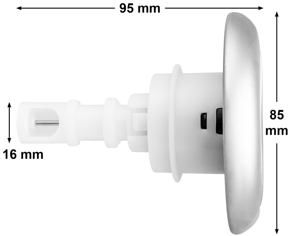 Buse de massage Jazzi Pulse 3 3/8" Inox · Clipser · Effet ondulant à double jet – Image 2