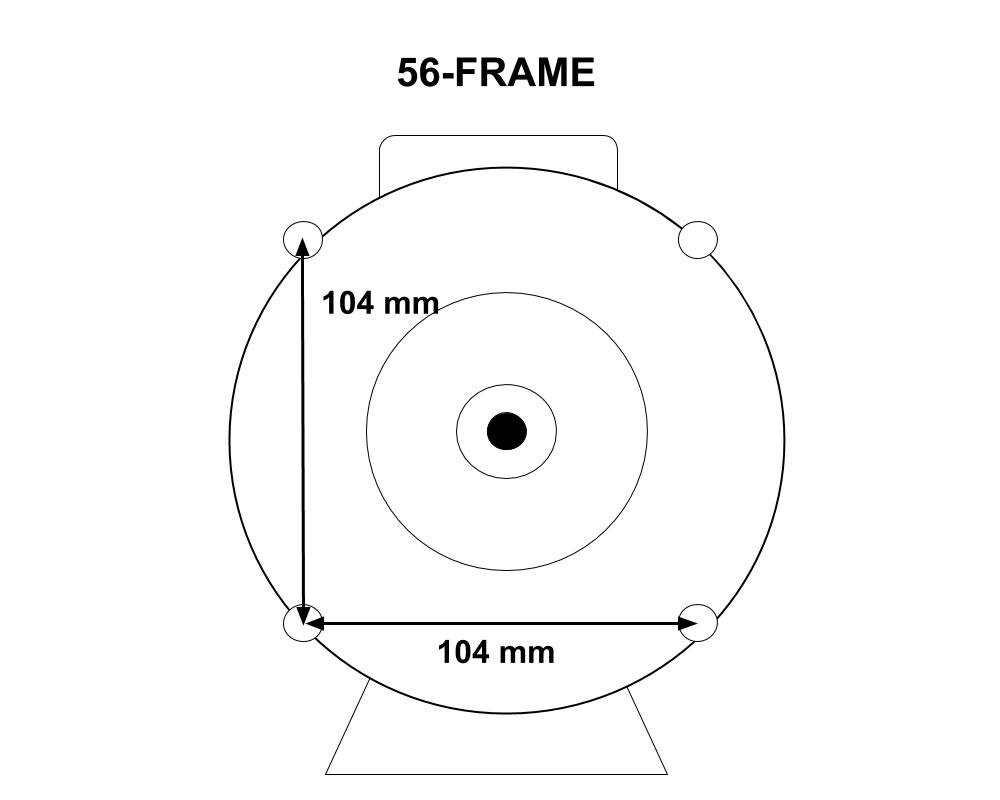 Moteur bi-vitesse EMG MEC90-2/4 · 2 kW · 56-Frame – Image 2