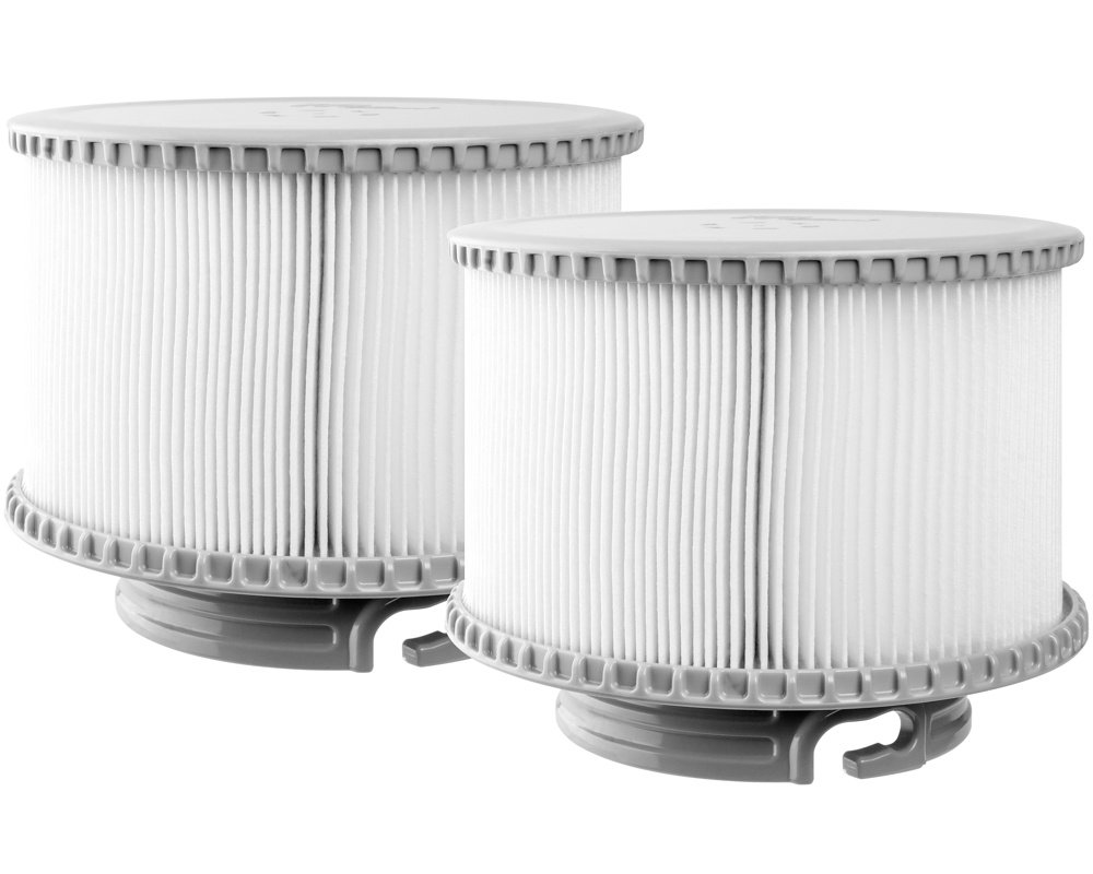 Filtres spa MSpa 120 plis avec fixations à encoches · Paire compatible 2010-2019