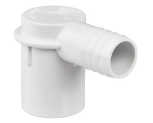 Coude en L Waterway 411-3490 · Réducteur 1'' M lisse vers 3/4'' M cannelé · ABS haute qualité