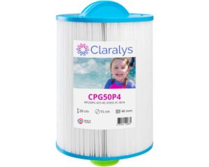Filtre spa Claralys CPG50P4 · Filetage MPT 1,5" · Ø152 mm × 203 mm