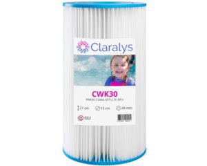 Cartouche filtrante spa Claralys CWK30 · Remplace Tri-X Watkins