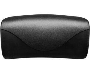 Repose-tête droit noir Aquavia Spa RPOR0031 · 275 mm · Fixation par encoches