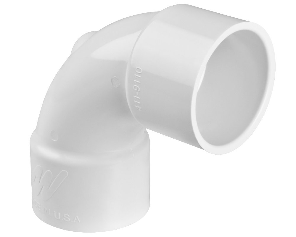 Raccord coude 90° Waterway 411-9110 · 1,5" F/F ABS blanc