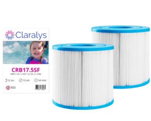 Filtres spa Claralys CRB17.5 · Paire compatible PRB17.5 · Ø125 mm