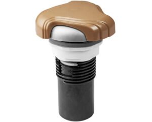Vanne d'air Waterway 660-5519TT Café · Corps fileté 1" · Ø 41 mm