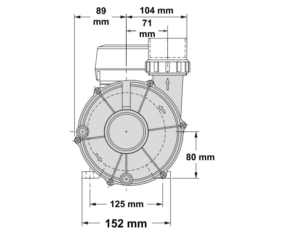 Pompe bi-vitesse Simaco SAM2-200 · 2,1 kW | 650 L/min – Image 4