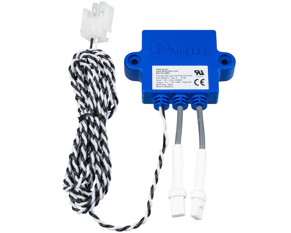 Contrôleur Atek LED 900003-2 · Gestion synchronisée jusqu’à 40 LEDs · 10 modes couleurs