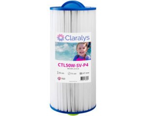 Cartouche filtrante Claralys CTL50W-SV-P4 · 50 pi² · Filetage MPT 1,5”
