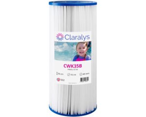 Filtre cartouche Claralys CWK35B · Ø160 mm · Longueur 360 mm · Pour spas Watkins Hot Spring
