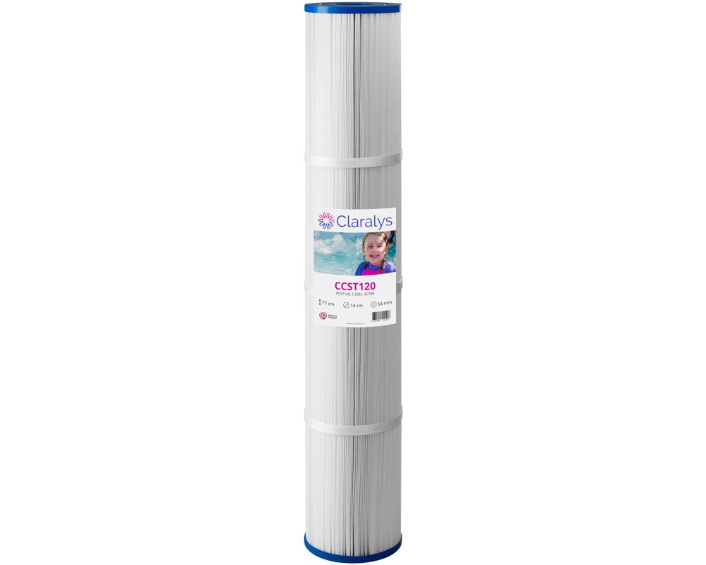 Cartouche filtrante Claralys CCST120 · Compatible Coast Spas · Filtration fine Ø140 x 770 mm
