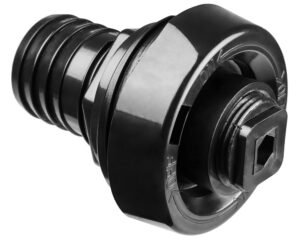 Vanne de vidange Jazzi 150511 · Filetage M+ 1,5" · Bouchon à visser intégré