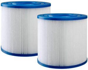 Paire de filtres spa Darlly PRB17.5 · 125 x 117 mm · Filtration fine