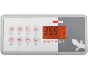 Clavier Gecko TSC-8 / K-8 à 8 touches · Compatible M-Class & MSPA · 179 x 83 mm