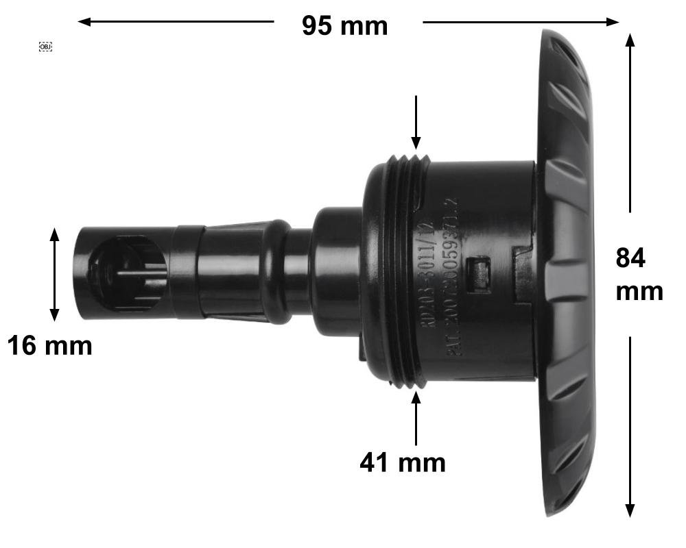 Buse de massage Rising Dragon 3" Roto Tri-Face · Filetage 41 mm – Image 2