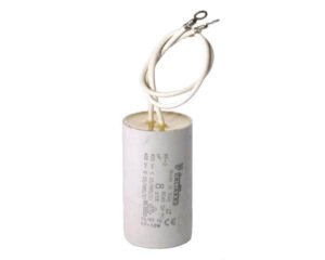 Condensateur de pompe HW-CAP8 8µF · Fils intégrés · Tolérance ±5%