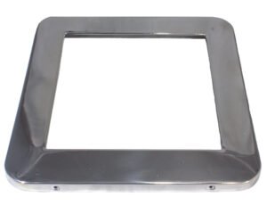 Façade de skimmer Waterway 916-1010 en inox · Pour skimmer carré avec ou sans filtre