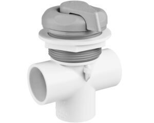 Vanne de répartition Waterway 1" Classique · Gris lisse · Pour buses de spa